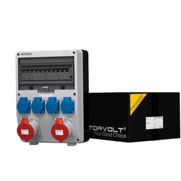shumee Razdelilna omarica za stavbe TD-S/FI 2x32A 4x230V vtičnice Mennekes Doktorvolt 9344