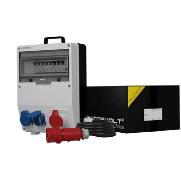 shumee Razdelilna omarica za stavbe s kablom TD-S/FI SKH 16A 2x230V Schuko Doktorvolt 9795