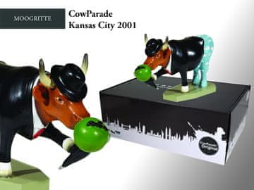 shumee Dogodek CowParade v Kansas Cityju leta 2001, Moogritte, avtorice Linde Jayne Schmer