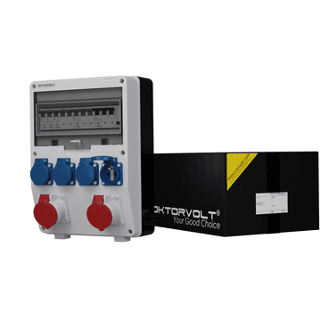 shumee Razdelilna omarica za stavbe TD-S/FI 2x16A 4x230V vtičnice Mennekes Doktorvolt 6862