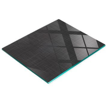 shumee Trpežna in elegantna steklena kuhinjska deska z vzorcem platnene teksture 60x52 cm