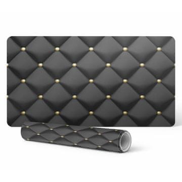 shumee Elegantna dekorativna podloga za pisalno mizo s prešitim vzorcem in gumbi 90x45 cm