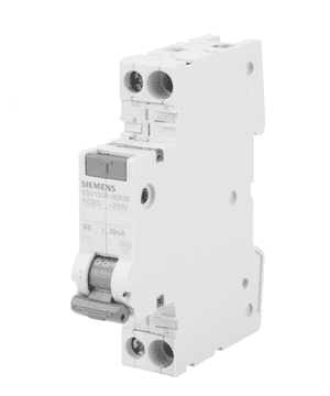 Siemens Diferencialno odklopno stikalo 2P 6A B 0,03A tip AC 6kA 30mA Sentron 5SV1316-0KK06
