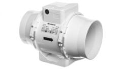 GR Kanalski ventilator premera 125 mm 230 V 37 W 280 m3/h 37 dB z mešanim tokom TT125