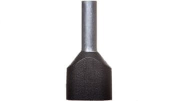 shumee Izolirana ferula za priključno sponko HI 2X6/14 črna E08KH-02020102301 /100 kosov/