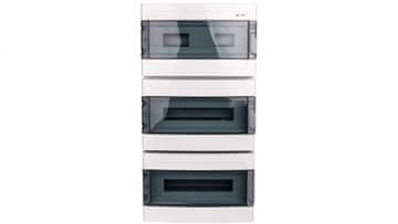 Elektro-Plast Hermetična stikalna omara EP-LUX RN 3x18 1000V AC 1500V DC PE+N dimna IP65 1959-01
