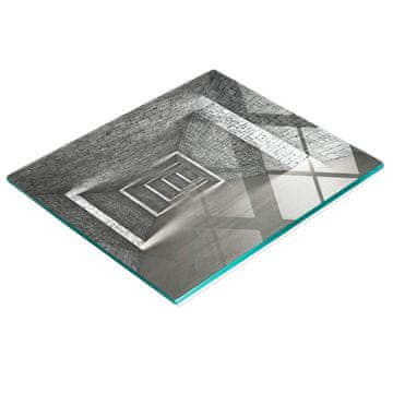 shumee Trpežna in elegantna kuhinjska deska iz kaljenega stekla z vzorcem opeke 60x52 cm
