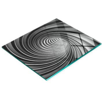 shumee Dekorativna steklena deska za rezanje in serviranje, abstraktni vrtinec, 60x52 cm