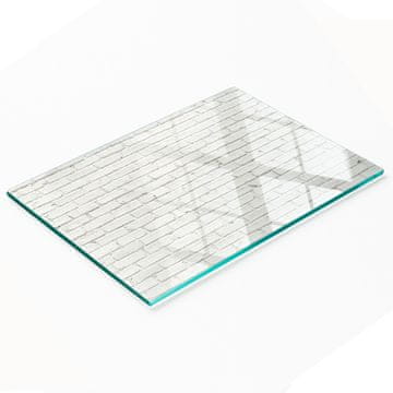 shumee Kaljena večnamenska dekorativna steklena plošča za zid z opečno površino 80x52 cm