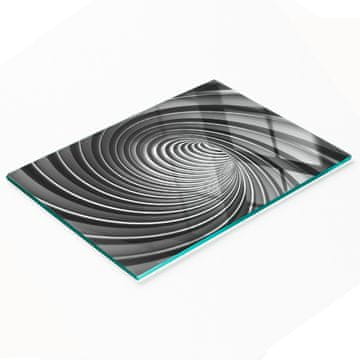 shumee Dekorativna steklena deska za rezanje in serviranje, abstraktni vrtinec, 80x52 cm