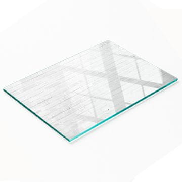 shumee Kaljena večnamenska dekorativna steklena plošča za zid z opečno površino 80x52 cm