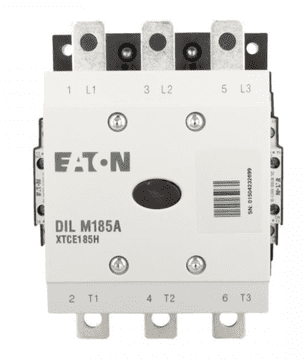 Eaton Kontaktor moči 185A 3P 190-240V 190-240V AC/DC 2NO 2NC DILM185A/22(RAC240) 139537