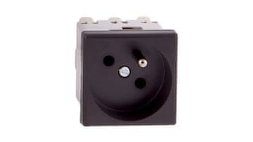 shumee Simon Connect K45 enojna vtičnica z/brez 16A IP20, hitri konektorji, črna K22/14