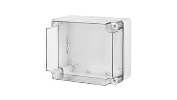 Elektro-Plast Industrijska hermetična omarica 340x270x165mm IP65 siva, prozoren pokrov 2726-01
