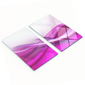 shumee Kuhinjske večnamenske dekorativne deske iz kaljenega stekla z valovi 2x30x52 cm