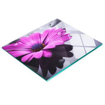shumee Dekorativna steklena deska za rezanje in serviranje Gerbera za kuhinjo 60x52 cm