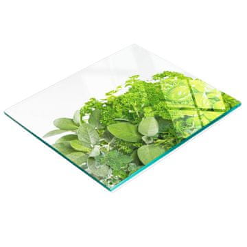 shumee Kuhinjska večnamenska dekorativna deska za zelišča iz kaljenega stekla 60x52 cm