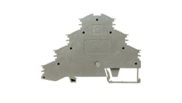 Wago 4-nivojski konektor za tirnico 4 mm2 za elektromotorje L1 - L2 - L3 siv 281-532