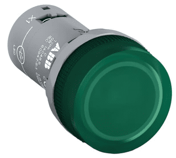 ABB Kompaktna svetilka z LED diodo 22 mm 24 V AC/DC zelena CL2-502G 1SFA619403R5022