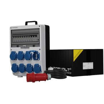 shumee Razdelilna omarica za stavbe s kablom TD-S/FI SKH 8x230V Schuko Doktorvolt 9719