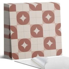 COLORAY Dekorativne vinilne talne ploščice z geometrijskim vzorcem in krogi 9x30x30 cm