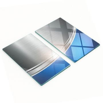shumee Dekorativne steklene kuhinjske deske za rezanje z grafično teksturo 2x30x52 cm