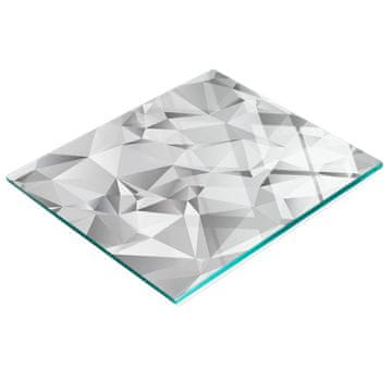 shumee Trpežna in elegantna kuhinjska deska iz kaljenega stekla s 3D vzorcem 60x52 cm