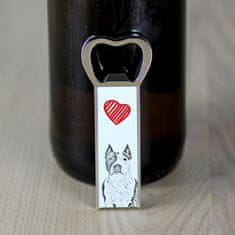 Artdog Ameriški staffordshire terier, Amstaff, Amstaf - odpirač za steklenice s psom, personaliziran odpirač za hladilnik, edinstveno darilo za moškega znamke Art-Dog