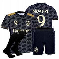 shumee Mbappe črn nogometni komplet za navijače majica s kratkimi rokavi Mbappe 140 črn nogometni komplet za navijače majica s kratkimi rokavi nogavice