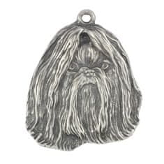 Artdog Shih Tzu, Shi tsu, Shi-Tzu, Szi-cu, Szitzu I - posrebren obesek za ključe s pasjo motivom, okras za torbo, obesek za nahrbtnik znamke Art-Dog