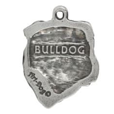 Artdog Angleški buldog, Bulldog I - posrebren obesek za ključe s pasjim motivom, okras za torbo, obesek za nahrbtnik znamke Art-Dog