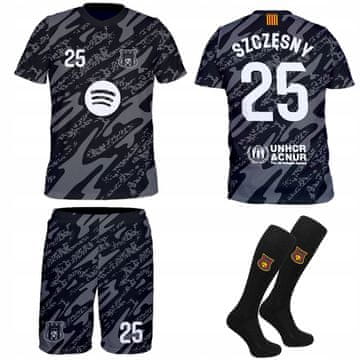 shumee Nogometni dres Barcelone Szczęsny črna majica, kratke hlače, nogavice Nogometni dres Barcelone Szczęsny 128 črna majica, kratke hlače, nogavice