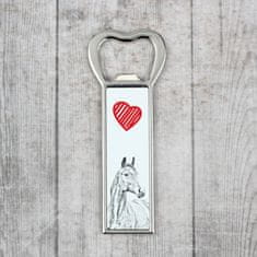Artdog Ameriški toplokrvni konj - odpirač za steklenice s konjem, personaliziran odpirač za hladilnik, edinstveno darilo za moškega znamke Art-Dog