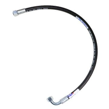 shumee Hidravlična cev 160 barov navoj M22x1,5 ravna - koleno (dcol - dcol 90 stopinj) L-870mm DN12-1SN (AK-13-1500, P11P12) 16MPa PZL hidravlična