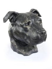 Ameriški staffordshire terier, Amstaff, Amstaf I - urna za pasji pepel, pasji doprsni kip, velika pasja glava za vrt, znamke