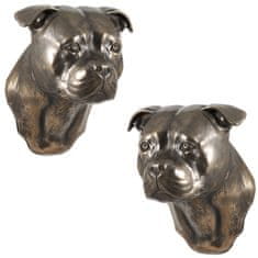 Artdog Ameriški staffordshire terier, Amstaff, Amstaf I - kipec psa, viseči doprsni kip, edinstvena dekoracija za ljubitelje psov znamke Art-Dog