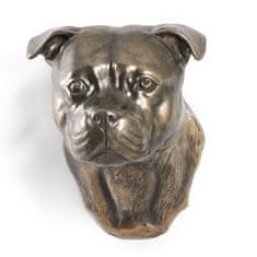 Artdog Ameriški staffordshire terier, Amstaff, Amstaf I - kipec psa, viseči doprsni kip, edinstvena dekoracija za ljubitelje psov znamke Art-Dog