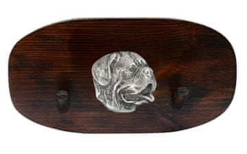 Artdog Bordeauxski pes, bordeška doga, francoski mastif - obešalnik za dodatke, obešalnik za medalje s psom, kaveljčki za ključe znamke Art-Dog