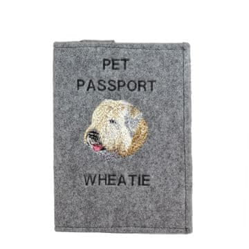 Artdog Irski mehkodlaki pšenični terier, pšenični terier - etui za pasji potni list, ovitek za dokumente, darilo za popotnike znamke Art-Dog