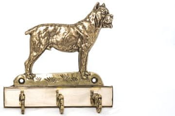 Artdog Cane Corso Italiano - obešalnik za ključe s psom, medeninasto držalo za pasje dodatke, elegantna dekoracija za hodnik znamke Art-Dog