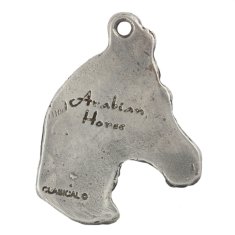 Artdog Arabski konj - posrebren obesek za ključe s konjskim motivom v darilni škatli, okras za torbico, obesek za nahrbtnik znamke Art-Dog