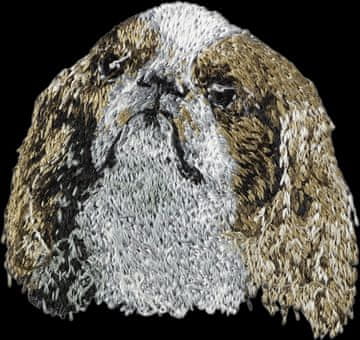 Artdog King Charles španjel, angleški toy španjel - našitek v obliki psa, vezen našitek, edinstvena dekoracija nahrbtnika znamke Art-Dog