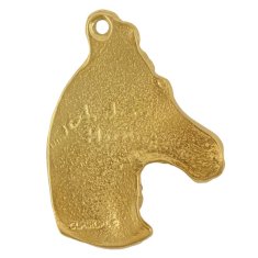 Artdog Arabski konj - pozlačen obesek za ključe s konjskim motivom v darilni škatli, okras za torbico, luksuzni dodatek znamke Art-Dog
