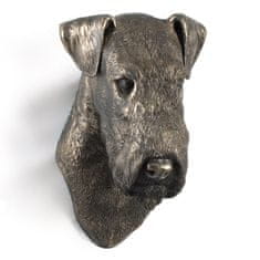 Artdog Airedale terier, Waterside terier - pasja figurica, viseči doprsni kip, edinstvena dekoracija za ljubitelje psov znamke Art-Dog