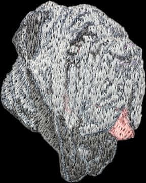 Artdog Neapeljski mastif, Mastino napoletano - našitek v obliki psa, vezeni našitek, edinstvena dekoracija nahrbtnika znamke Art-Dog