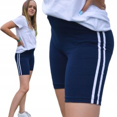 shumee PE kratke hlače za deklice, kolesarske, črte, temno modre PL PE kratke hlače za deklice, kolesarske, črte, temno modre PL 176
