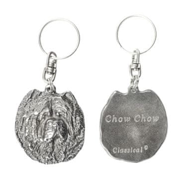 Artdog Chow Chow - posrebren obesek za ključe z motivom psa v okrasni škatlici, okras za torbo, obesek za nahrbtnik znamke Art-Dog
