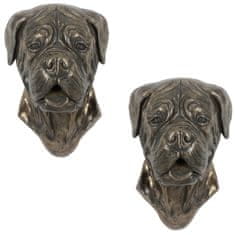 Artdog Bordeauxska doga, francoski mastif - kipec psa, viseči doprsni kip, edinstvena dekoracija za ljubitelje psov znamke Art-Dog