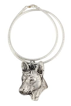 Artdog Basenji, Basenji, Kongo pes - ogrlica s sliko psa, unikaten nakit za ljubitelje psov, unikaten obesek s kačo znamke Art-Dog