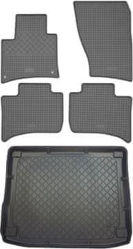 shumee Volkswagen Touareg II SUV (5-vratni) od 02.2010-03.2018 komplet - gumijaste avtotesnine + zaščitna preproga za prtljažnik